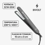 Prancha Alisadora e Modeladora Lizz Titanium Bivolt - Imagem 3