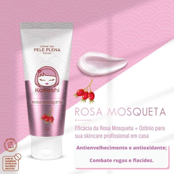 Creme Gel Facial Pele Plena Kokeshi 15g