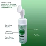 Mousse Micelar Antioleosidade Espuma de Limpeza Facial Phallebeauty - Imagem 3