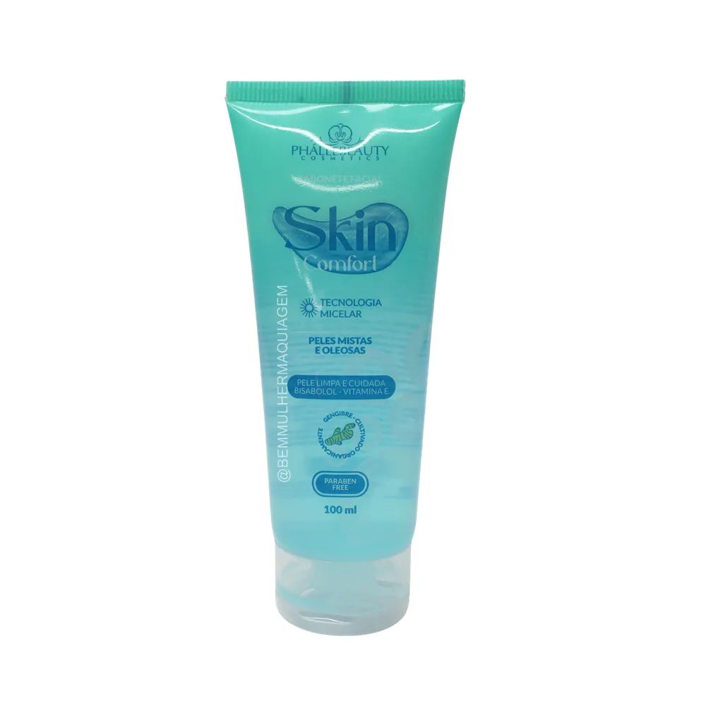 1781117535833-yyf035an6s.webp Sabonete Facial Pré Make Skin Comfort Phallebeauty 100ml - SPA Cosméticos - Imagem 1