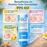Dermachem Protetor Solar Facial FPS 60 Toque Seco e Invisível 40g - Imagem 3