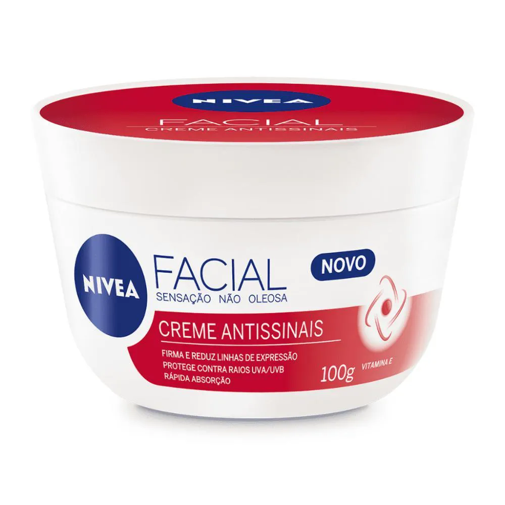 1781187000686-3kt62x6xqyn.webp Creme Hidratante Facial Nivea Antissinais 100g - Imagem 1