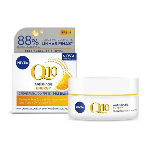 Creme Facial Nivea Q10 50g Antissinais Power Dia FPS 30