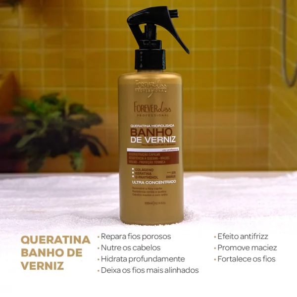 Queratina Banho De Verniz Forever Liss