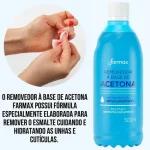 Removedor de Esmaltes Acetona Farmax 500 Ml - Imagem 2