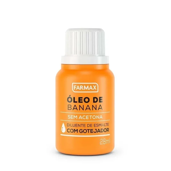 Óleo de Banana para Esmaltes sem acetona Farmax - 28ml