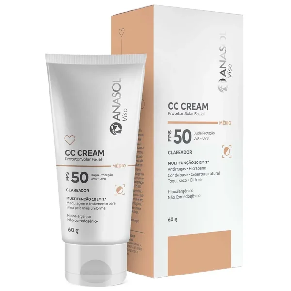 Protetor Solar Facial Anasol CC Cream Fps50
