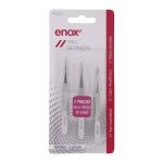 Kit Trio De Pinças Inox Ponta Reta Diagonal E Fina - Enox