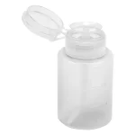 Frasco dosador e porta algodão para manicure e pedicure