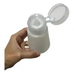 Frasco dosador e porta algodão para manicure e pedicure - Imagem 2