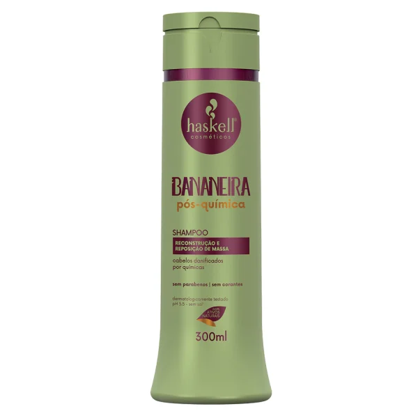 Shampoo Bananeira Tratamento Pós Química Haskell 300ml