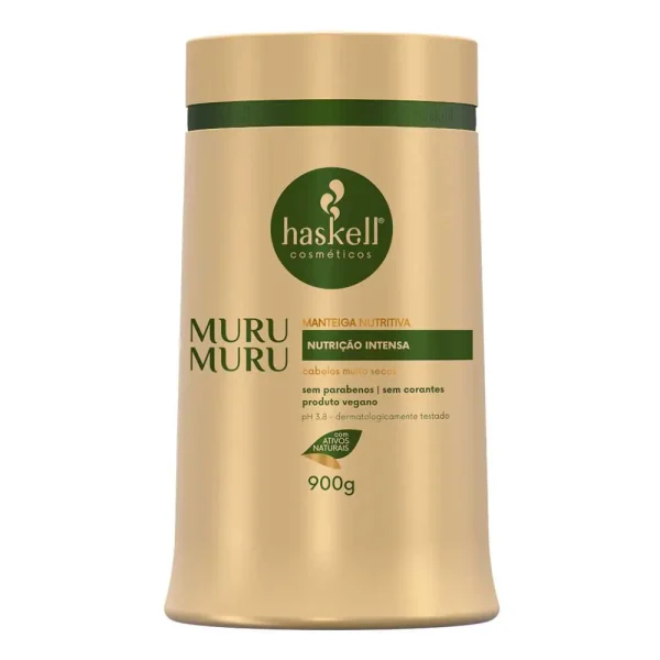 Máscara Capilar Haskell 900g Manteiga Nutritiva Murumuru