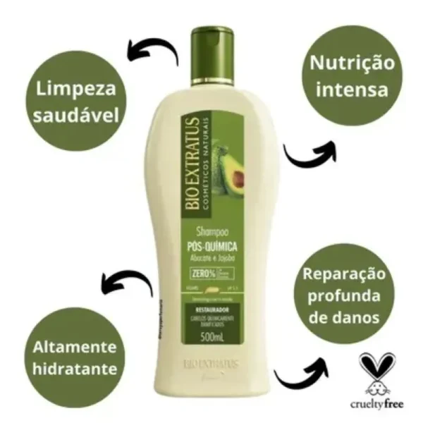 Bio Extratus Original Shampoo Pós-Química 500ml